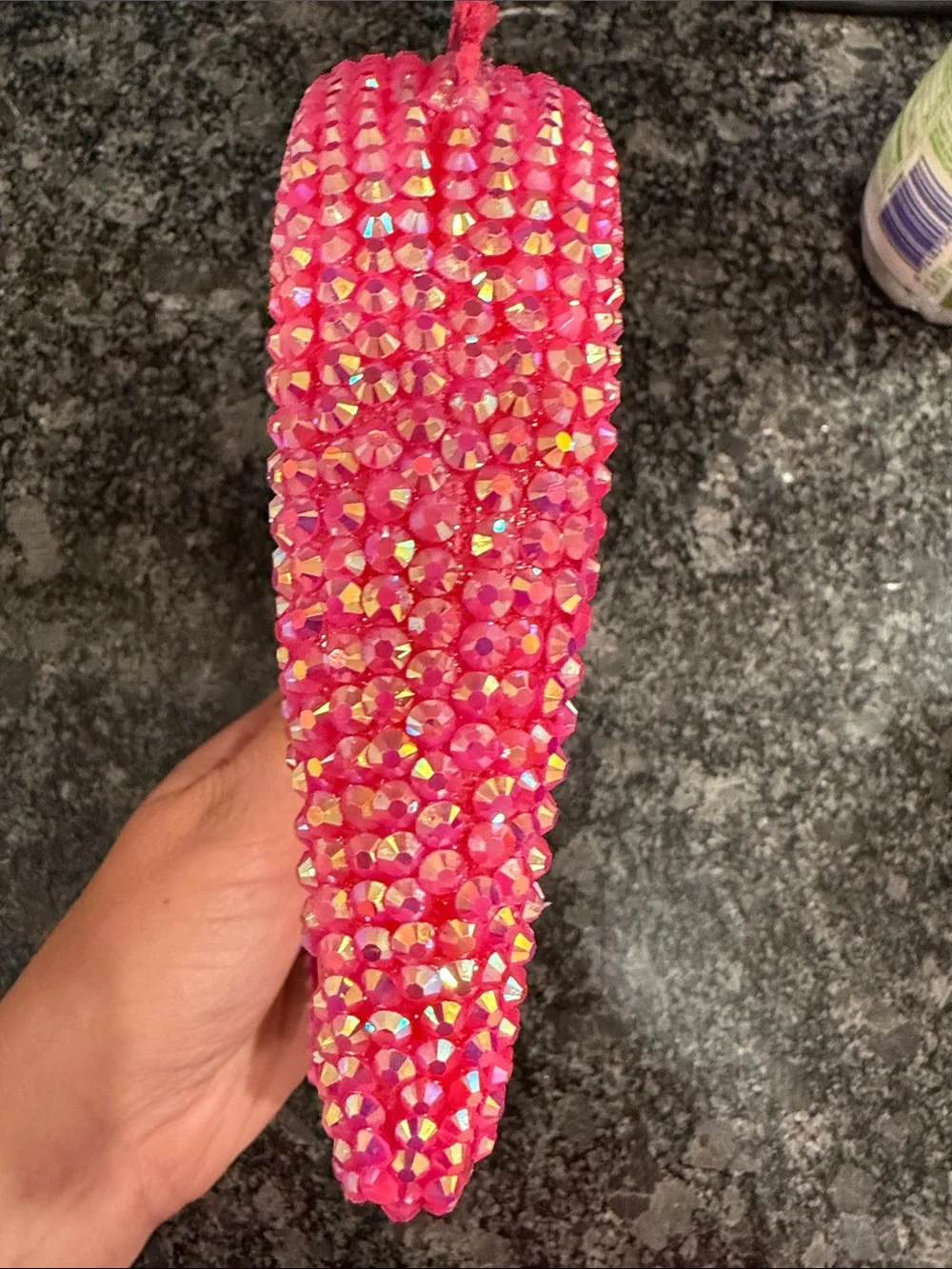 Hand made Sparkle Pink Glitter Rhinestone 